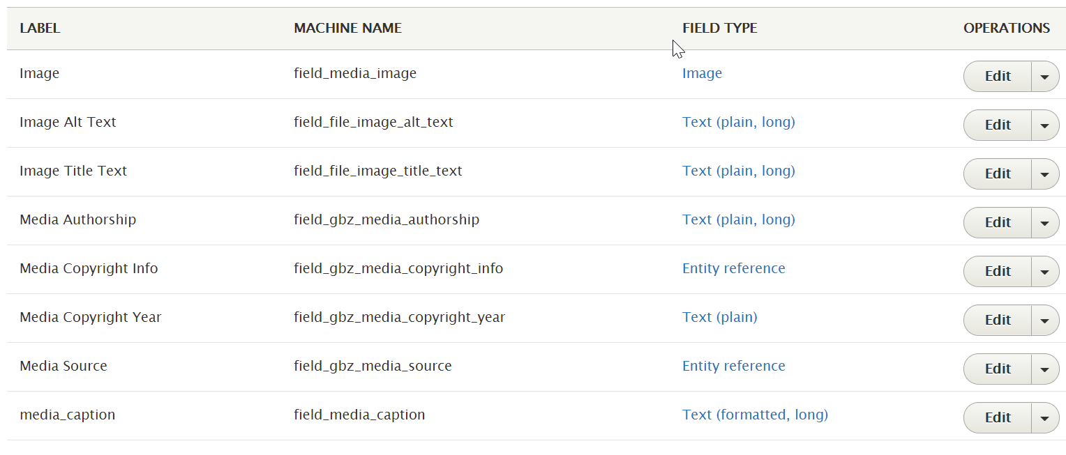 media image setup