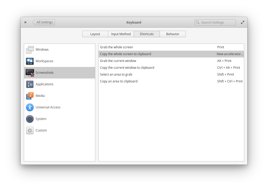 You can assign keys at keyboard settings