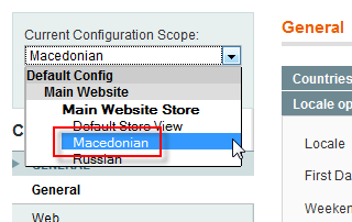 website configuration scope - magento