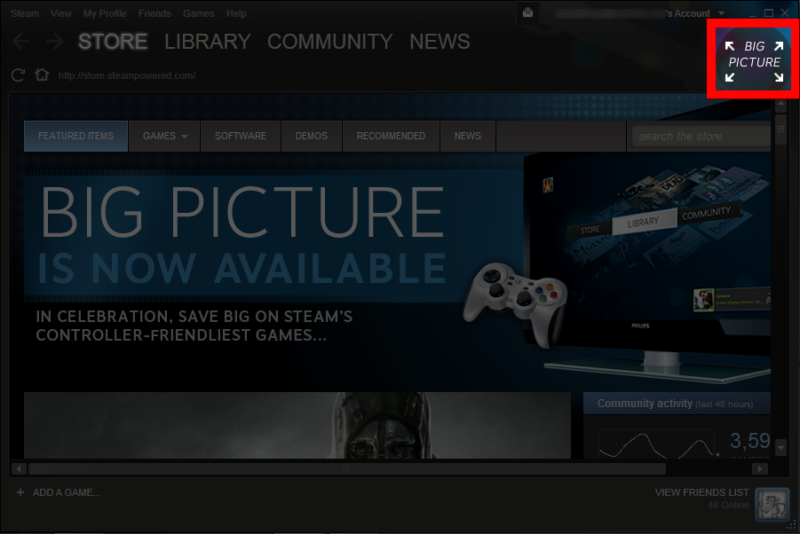 Steam UI