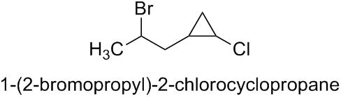 1-(2-bromopropyl)-2-chlorocyclopropane