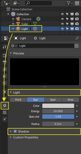 Blender 2.8 Light Settings EEVEE