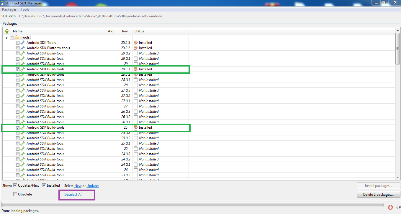 SDK Manager: Parte 1