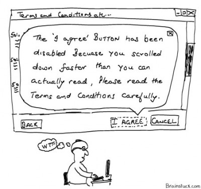 Terms and Conditions cartoon from brainstuck.com