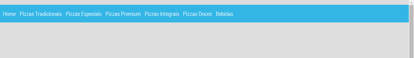 Aquela barra cinza em cima não deveria existir