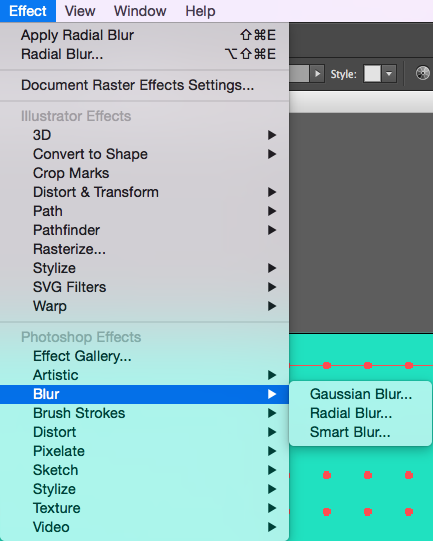 effects - blur - radial blur