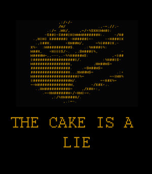 the cake is a lie