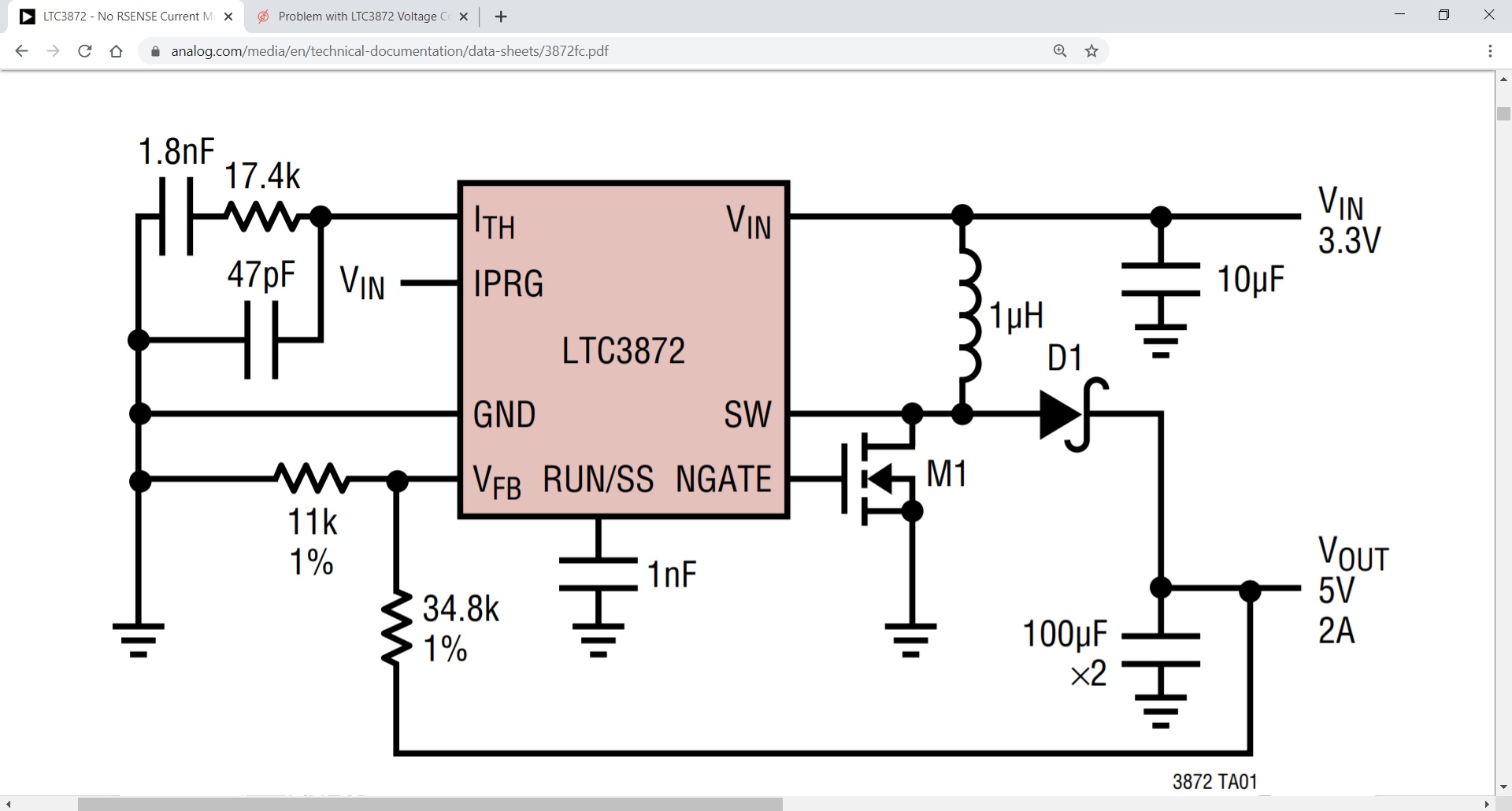 Circuit from datasheet