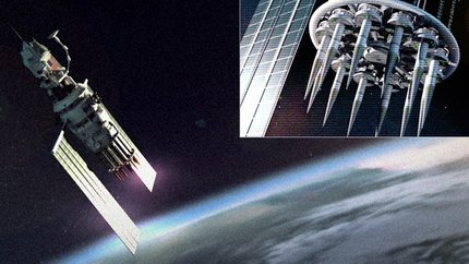 artist’s concept of launch satellite