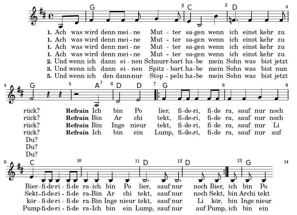 score with timing errors fixed, and more verses