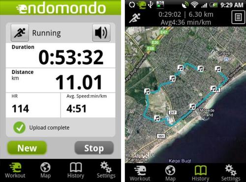 endomondo android app