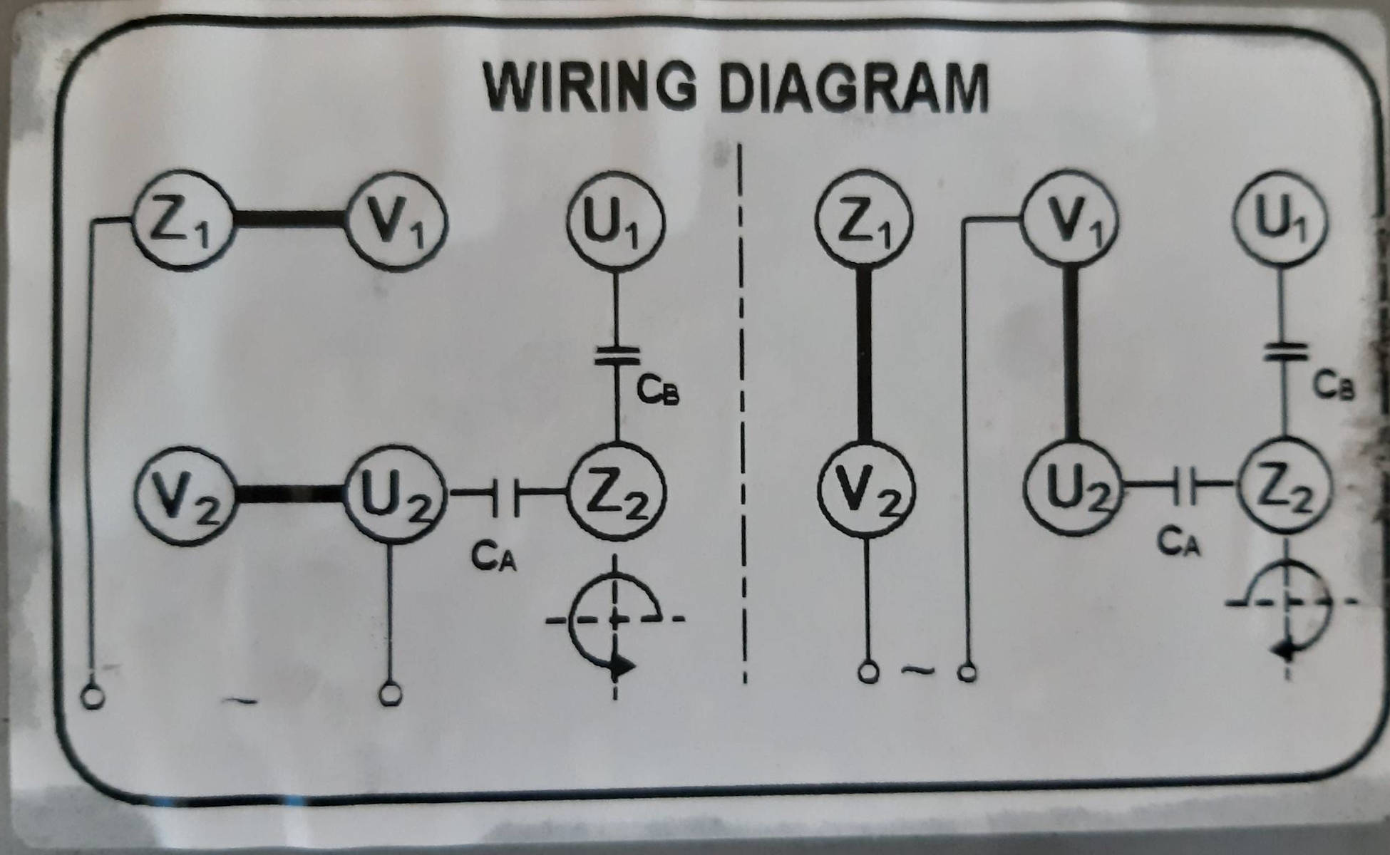 Motor: wiring diagram