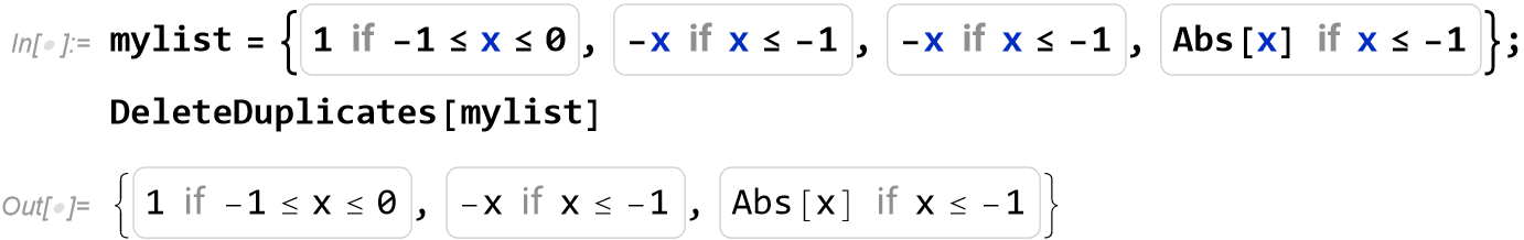 Code output