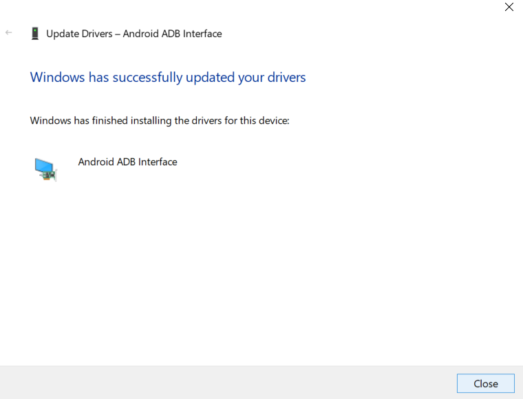 DRIVERS UPDATE SUCCESSFULL