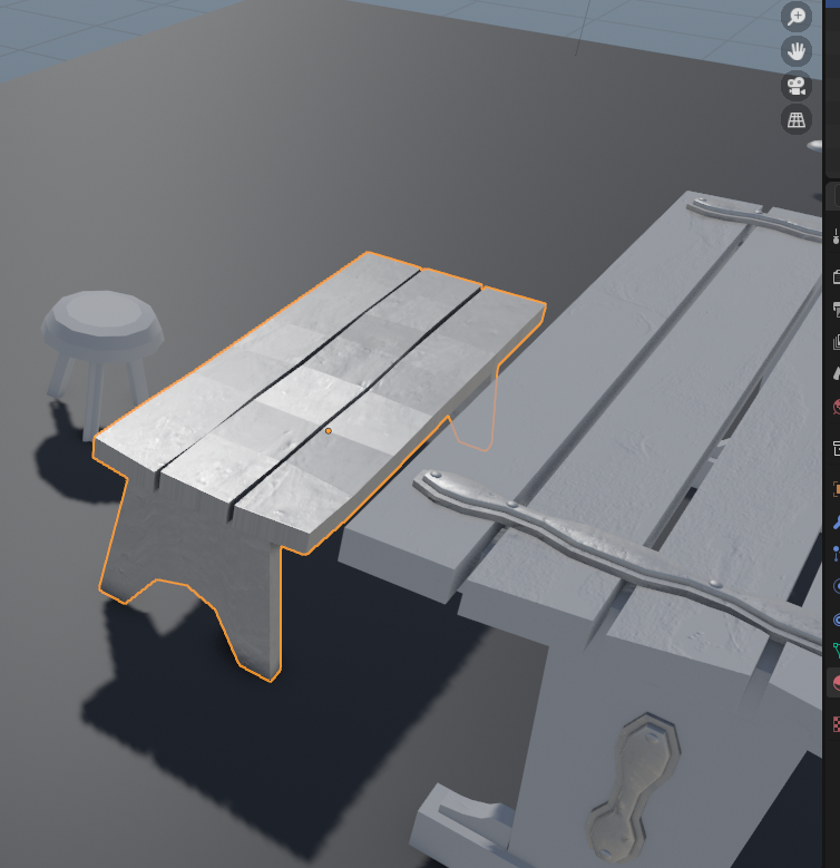 picture of objects in rendered viewport