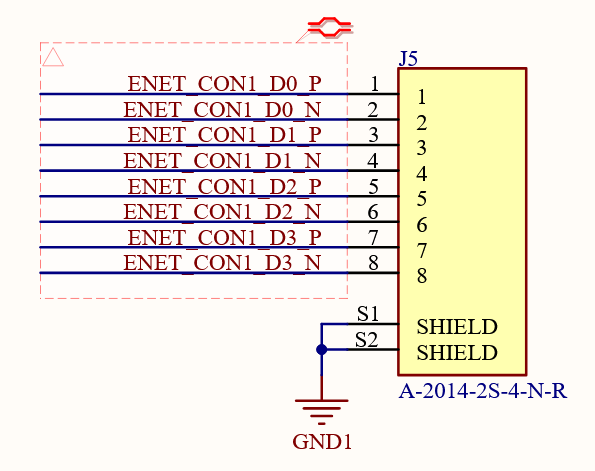 RJ45 routed straight-through