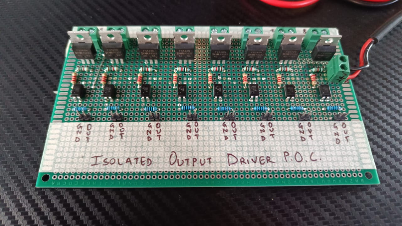 24 V Output Driver Circuitry using Isolator and MOSFET