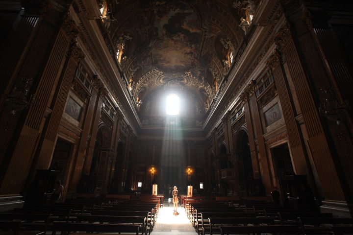 light in church