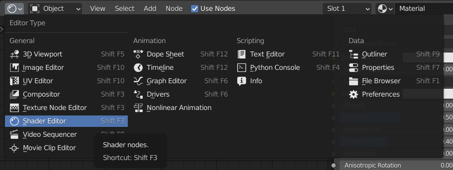 Editor Type, Shader Editor