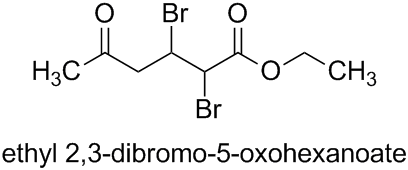 ethyl 2,3-dibromo-5-oxohexanoate