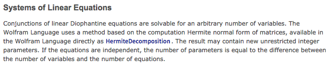 MathematicaDiophantine