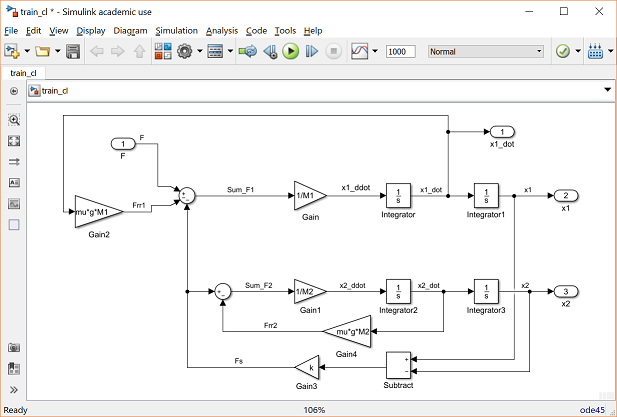 PID control block diagram with Matlab Simulink