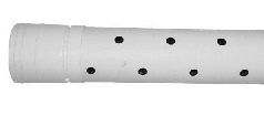 white perforated pipe