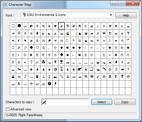 Character Map