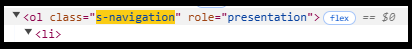 screenshot of dev tools of ol element