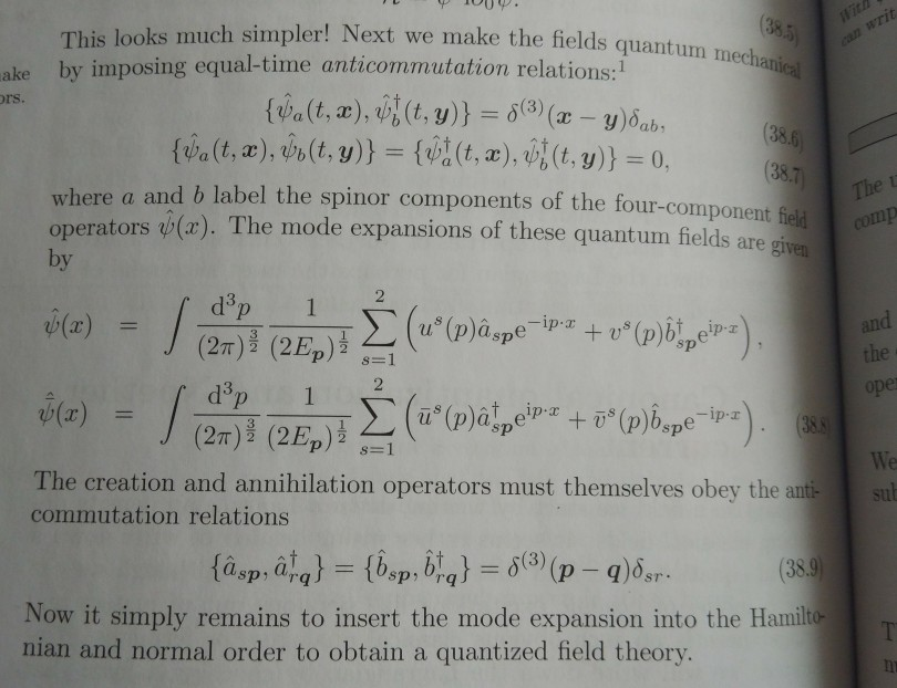 Quantum Field Operators