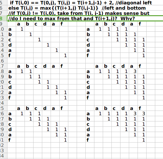 excel table