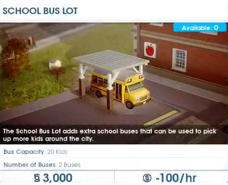 school bus lot