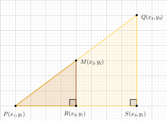 Midpoint & similar triangles