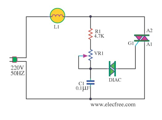 standard triac dimmer circuit