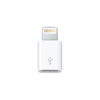 picture of Apple's official Lightning to micro USB adapter