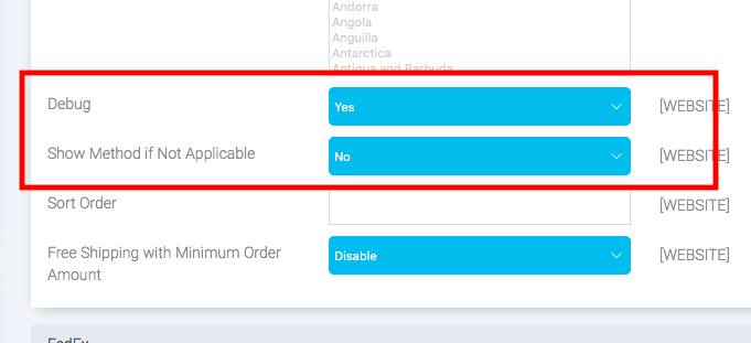 Show Method is not applicable is output USPS with error description. Debug will write more information to log files