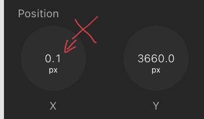 wrong: decimal pixels