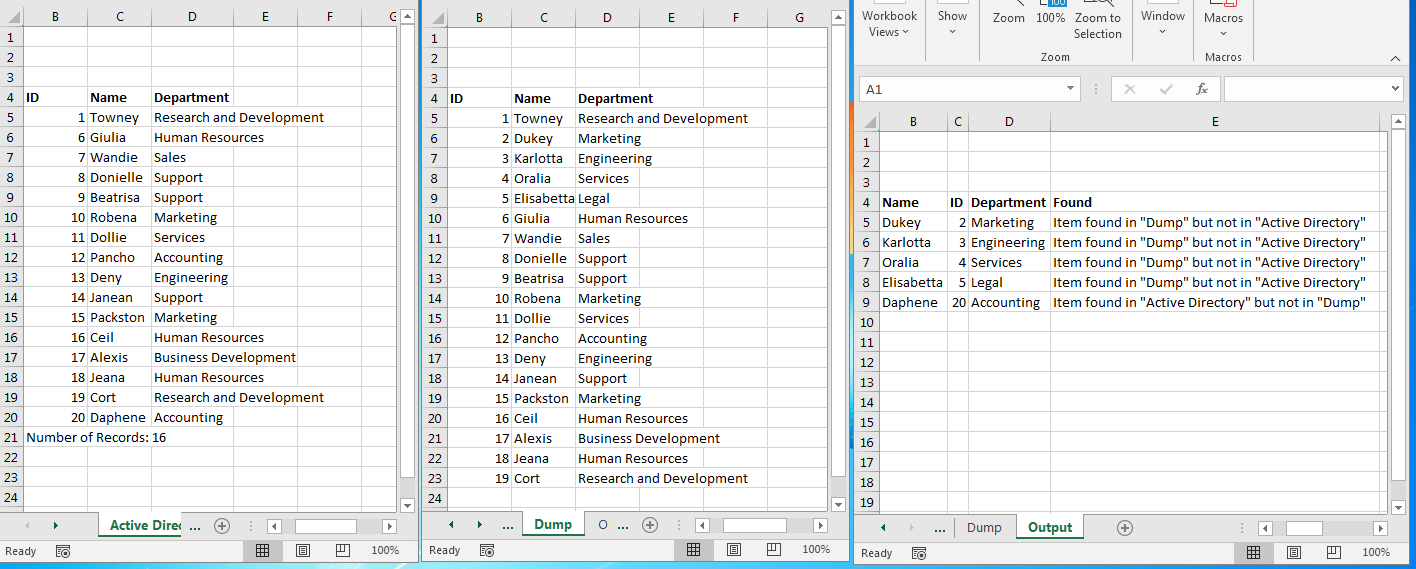 Sample Dataset