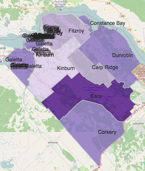 what it ends up looking like when I try to create a web map