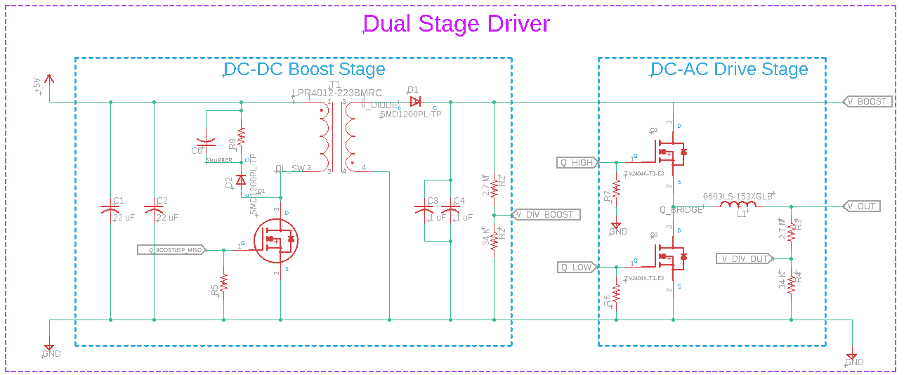 Dual Stage DC-AC High Voltage Driver