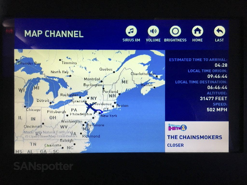 Seatback Map - JetBlue