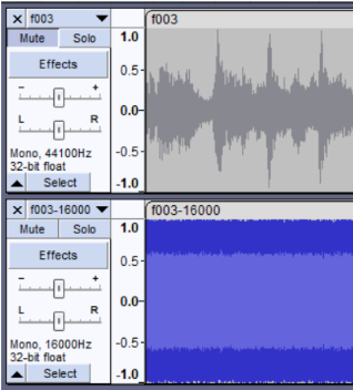 Failed audio resampling