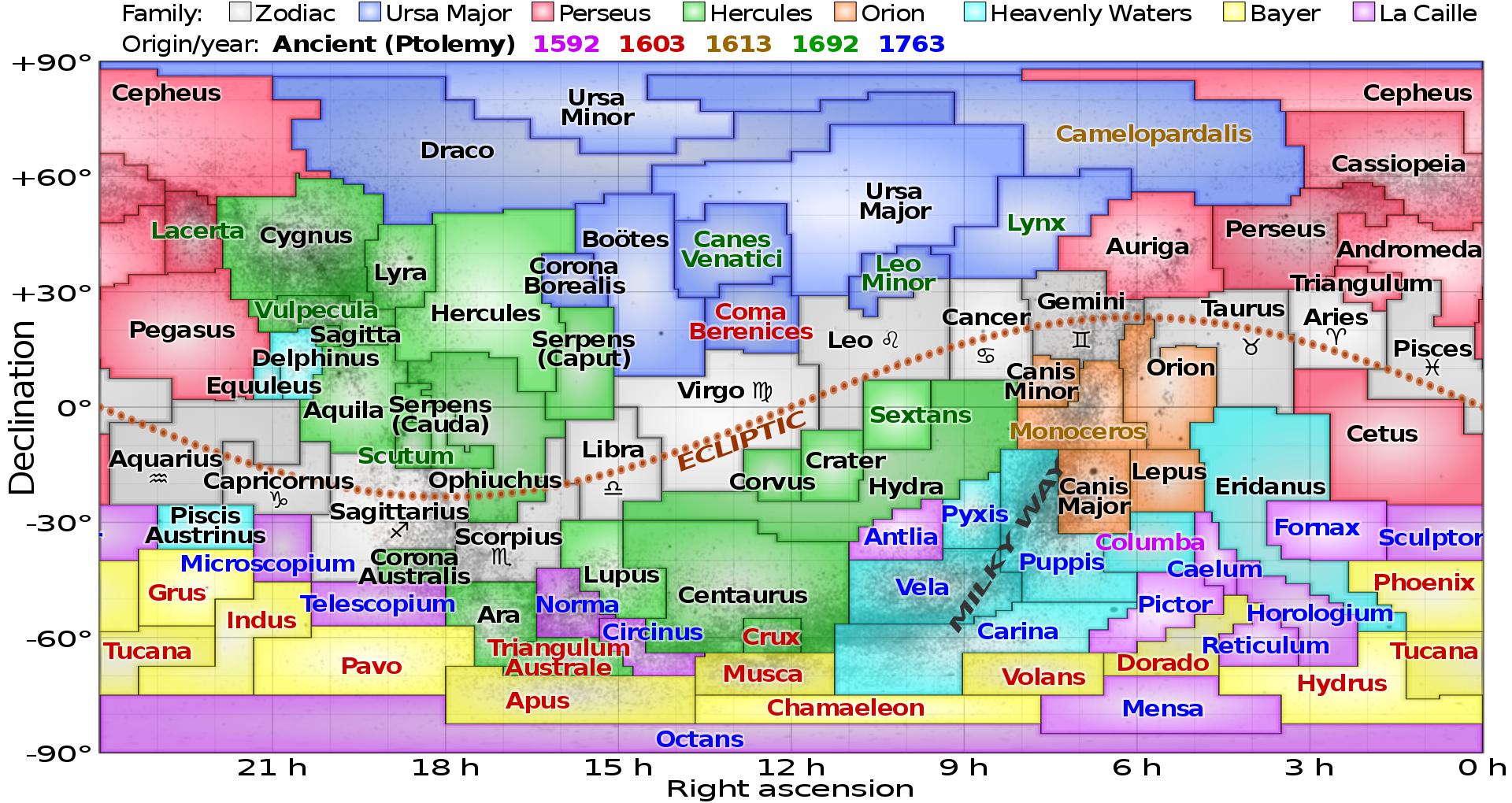 Constellation map