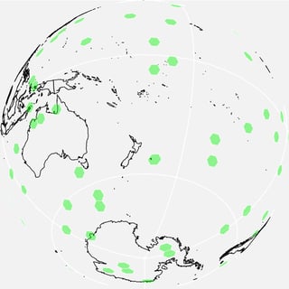 A sampling on a discrete global grid