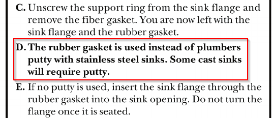 gasket selection