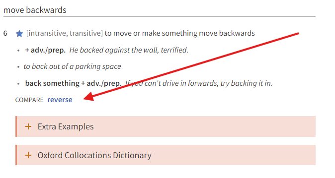 Oxford 'compare' keyword