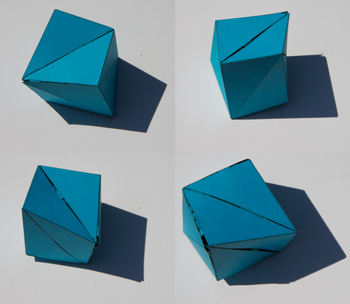 Four views of a polyhedron