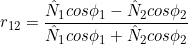 fresnel eq. medium 1 and medium 2