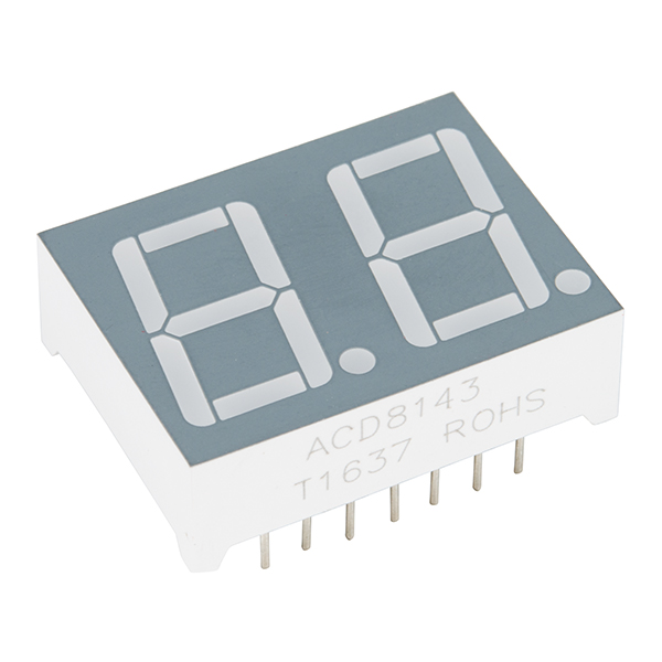 2x RGB 8-segment display - Photo - Isometric