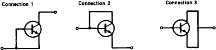 transistor as a diode connections